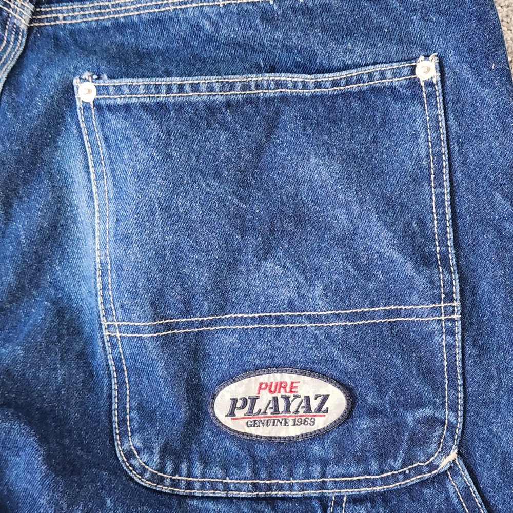 Pure Playaz Carpenter Jeans Mens 34x32 Baggy Y2K P18‎ Series Wide Leg Denim GUC - Picture 15 of 16